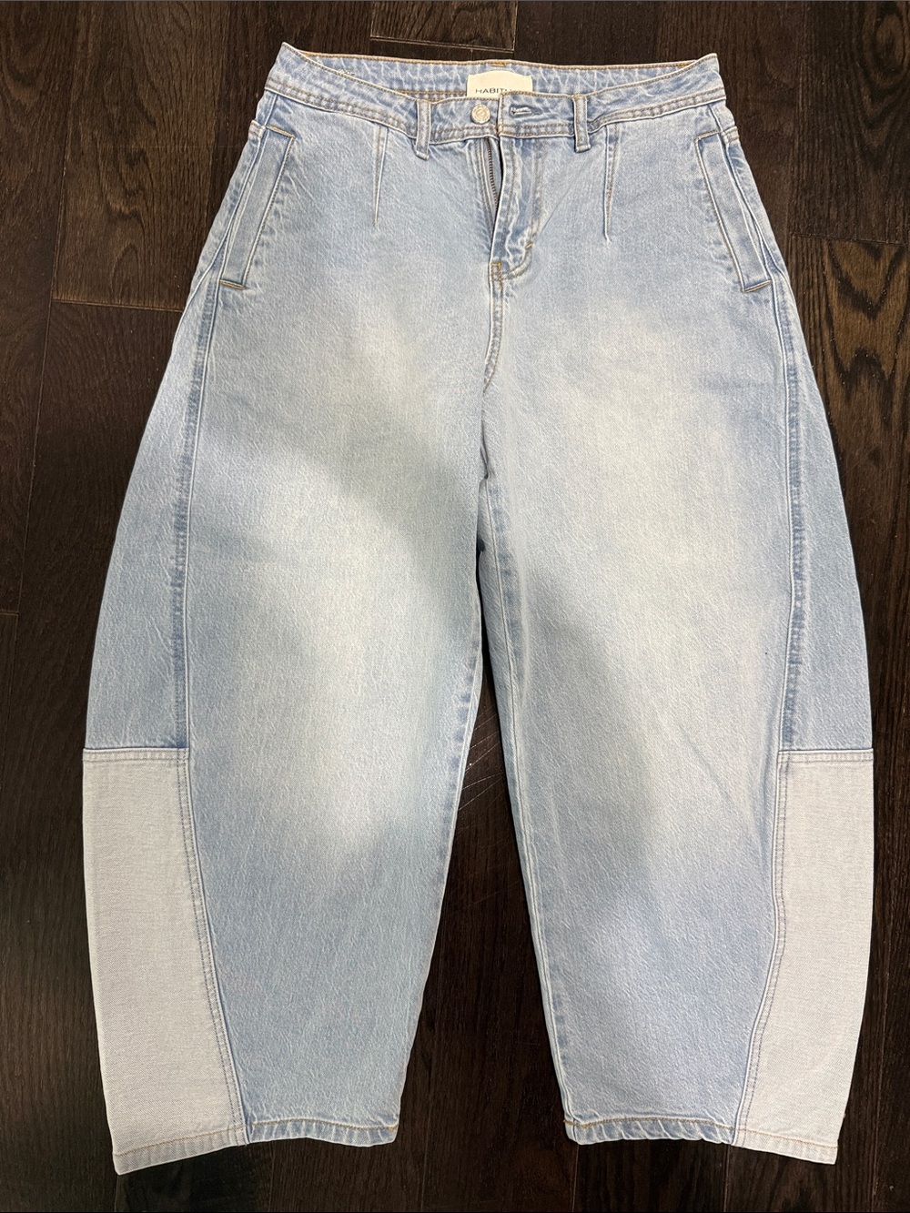Habitual Light Blue Boyfriend Jeans with Panel Detail